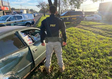 Contrabandista é preso após causar acidente durante fuga da PRF em Campo Grande